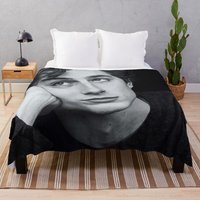 Timothee Chalamet Black And White Throw Blanket