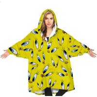 Tweety Bird Fleece Blanket Hoodie