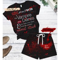 Personalized Vampire Diaries Pajamas Set