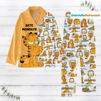 Garfield Pajamas Set - Hate Mondays Theme