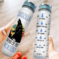 Dadzilla Water Track Bottle, Dadzilla Father Of The Monsters Water Track Bottle