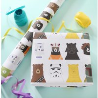 Children's Star Bears Birthday Wrapping Paper