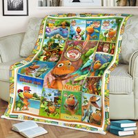 Personalized Dinosaur Train Quilt Blanket