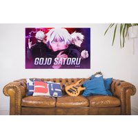 Gojo Satoru Jujutsu Satoru | Anime Aop Banner