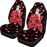 Betty Boop Heart Art Car Seat Covers