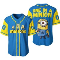 Personalized Minions One In A Minion Baseball Jersey