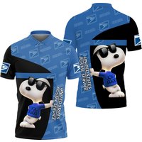 Snoopy Postal Service Polo Shirt, United Sps 3d Printed Polo Shirt