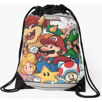 Video Game Cartridge Super Mario Drawstring Bag