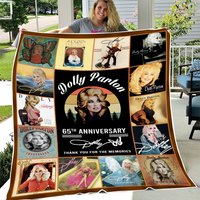 Dolly Parton 65th Anniversary Signature Thank You Blanket