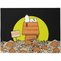 Snoopy Napping In The Pumpkin Patch Doormat