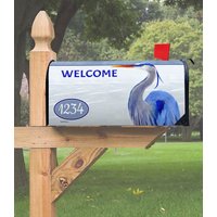 Coastal Great Blue Heron Magnetic Mailbox Cover