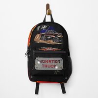 Cartoon Monster Truck Backpack