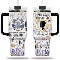 Spill The Tea Lady Whistledow Tumbler, Bridgerton Tumbler