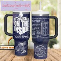 Personalized Doctor Who It's Bigger On The Inside Tumbler, Doctor Who Tumbler 40oz