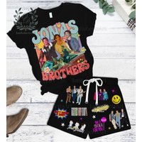 Jonas Brothers Apparel Set - T-shirt, Shorts, And Pajamas