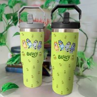 Blueydad Avocado Tumbler 30oz, Avocado Pattern Tumbler