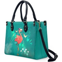 Flamingo Shoulder Handbag, Flamingo Gift, Leather Handbag