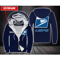 Personalized Postal Service 3d Fleece Hoodie