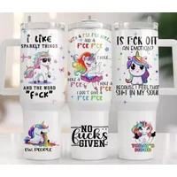 Unicorn Sweary Adult Nsfw 40 Oz Tumbler Gift