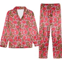 Floral Night Suit, Indian Cotton Pyjamas Set