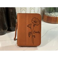 Large & Medium Leather Bible Cover, Engraved Bible Leather Book Covers