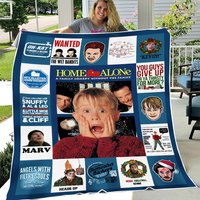 Home Alone Characters Fleece Blanket, Mink Sherpa Blanket