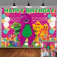 Barney And Friends Party Supplies Birthday Backdrop Banner