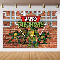 Tmnt Superhero Party Supplies Birthday Backdrop Banner Photo Background