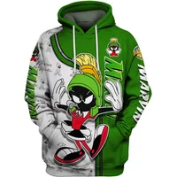 Marvin The Martian Hoodie 3d Printed