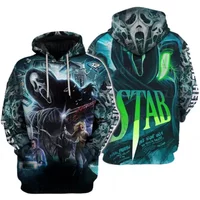 Personalized Ghostface Scream Halloween Horror Movie Hoodie 3d Printed