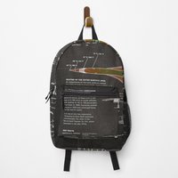 Concorde Supersonic Airliner Blueprint (black) Backpack