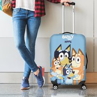 Blueydad Cartoon Character Printed Luggage Cover
