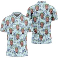 Custom Photo Polo Shirt Personalized Short Sleeve Golf Shirt