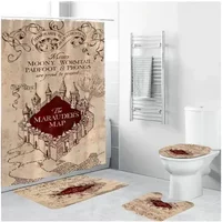 Harry Potter The Marauders Map Shower Curtain Sets