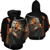 Personalized Michael Myers Hoodie, Horror Movie Hoodie