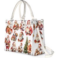 Santa Claus Leather Bag, Santa Claus Handbag,christmas Bag