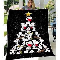 Funny Snoopy Sherpa Fleece Blanket