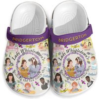 Bridgerton Shoes, Lady Whistledown Spilling The Tea Clogs