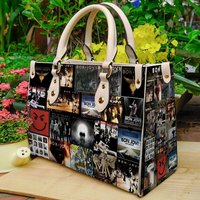 Bon Jovi Leather Handbag,music Leather Bag,travel Handbag,teacher Handbag,gift For Fan,handmade Bag