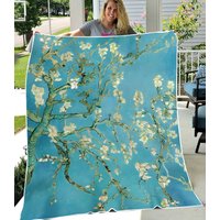 Almond Blossoms By Vincent Van Gogh Throw Blanket