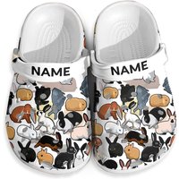 Cute Rabbits Personalized Clogs Shoes
