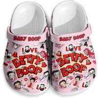 Betty Boop Clogs, Cartoon Slippers, Cartoon Clogs Shoes