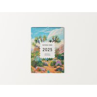 12 Months Wall Calendar 2025 National Parks Paintings Birthday Gift Idea Nature Landscape Present Home Decor Trave