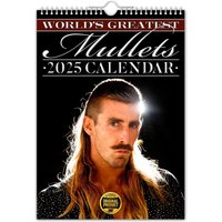 World's Greatest Mullets - 2025 Wall Calendar