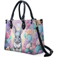 Chinchilla Leather Bag, Animal Lover Handbag