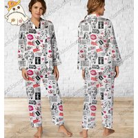 Marilyn Monroe Pajamas Set, Marilyn Monroe Pyjamas Set, Holiday Pajamas