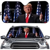 Donald Trump Quotes Car Sun Shade, Donald Trump Auto Sunshade, Custom Car Accessory