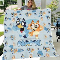 Personalized Blueydad Blanket