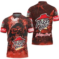 Pizza Hut Polo Shirt, Custom Pizza Polo Shirt, Polo Shirt For Men, Pizza Hut Shirt