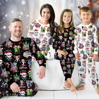 Nightmare Before Xmas Group Christmas Matching Family Pajamas Set
